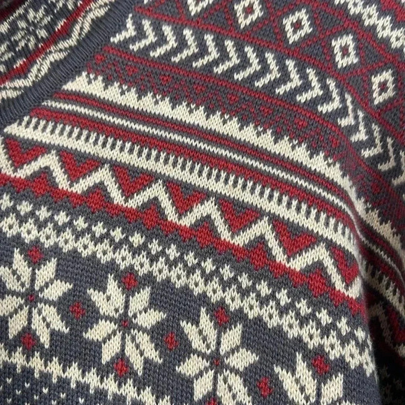 Avalanche Thermal Mid Weight Fair Isle Turtle Neck Sweater Womens Size M Skiing - Picture 4 of 7